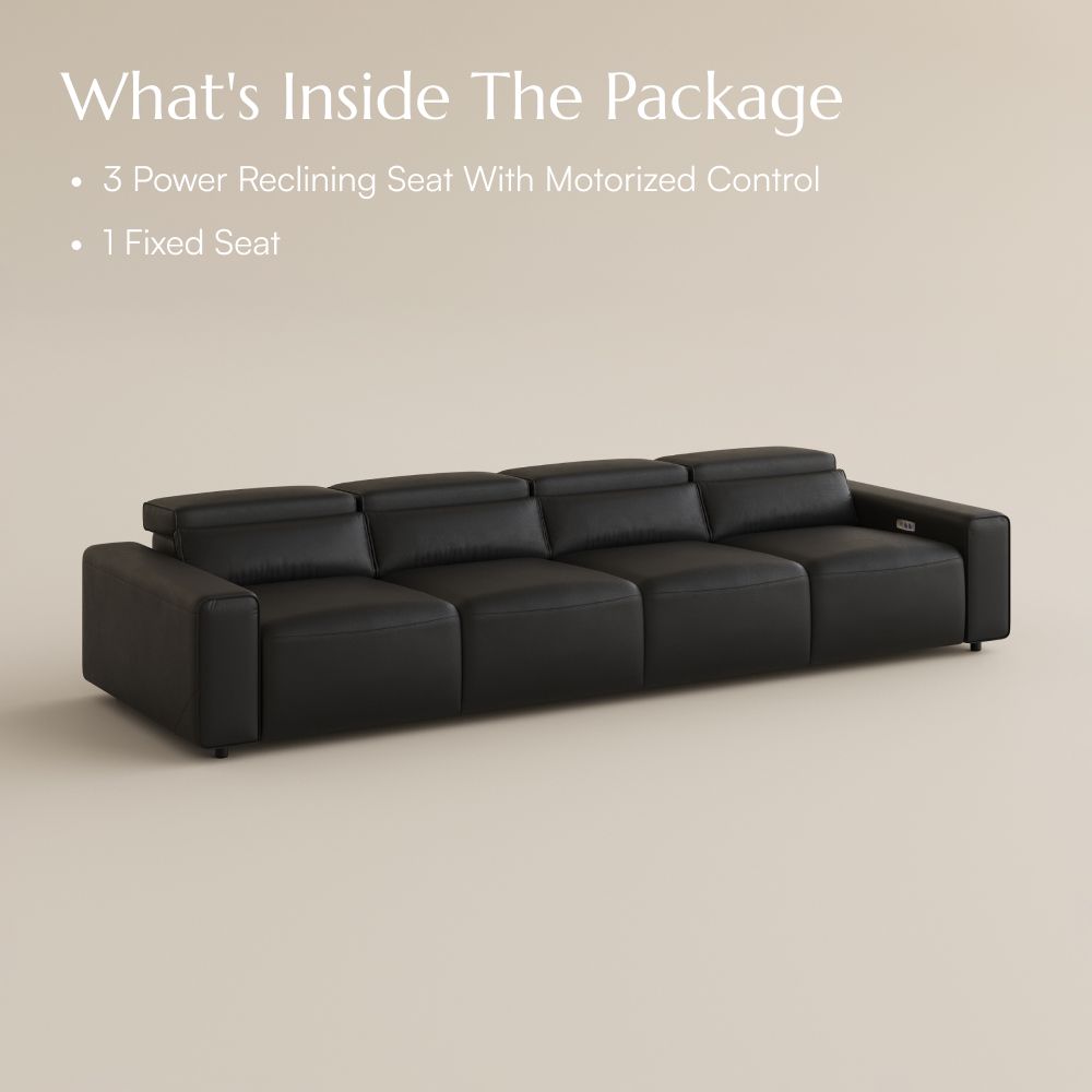 Modern Black Eco-friendly Microfiber Leather Modular Sofas