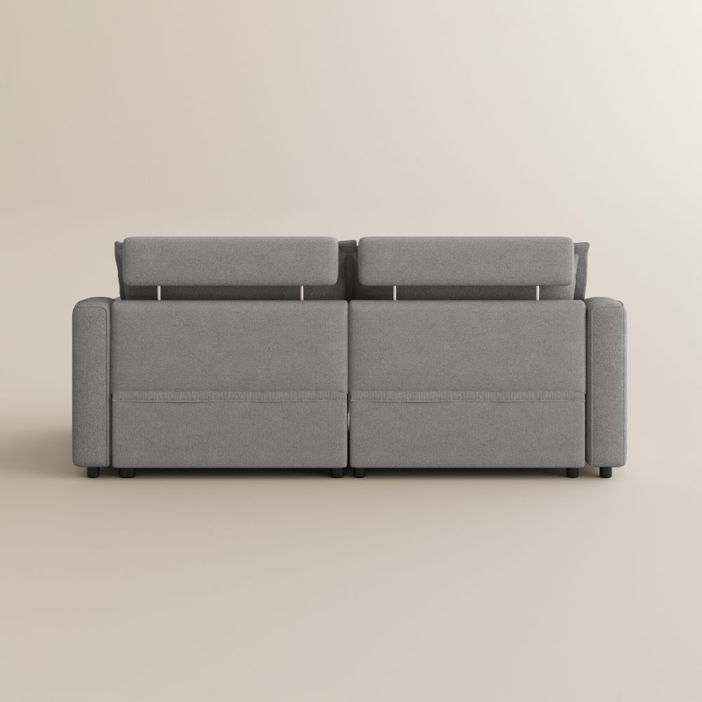 Soft Gray Linen Modular Sofas