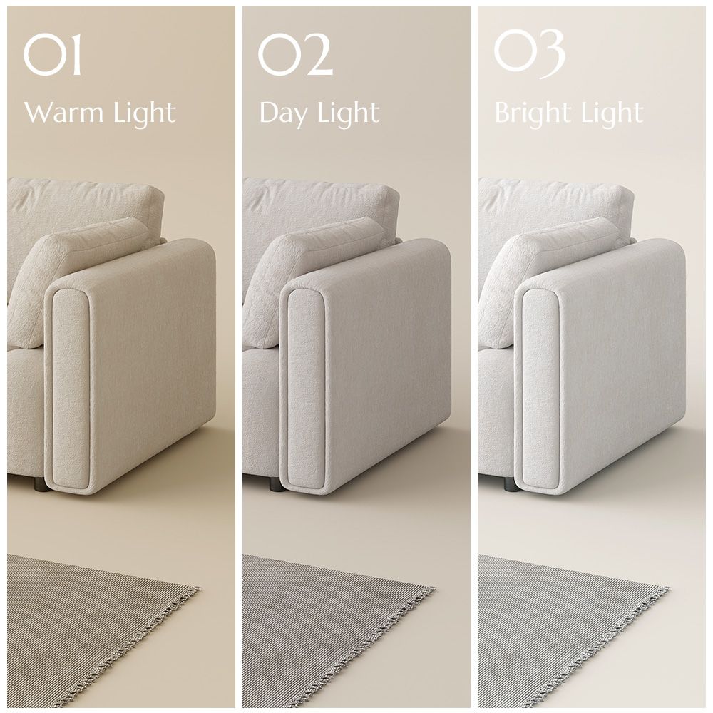 Partial Assembly Required Beige Chenille Sofa Set