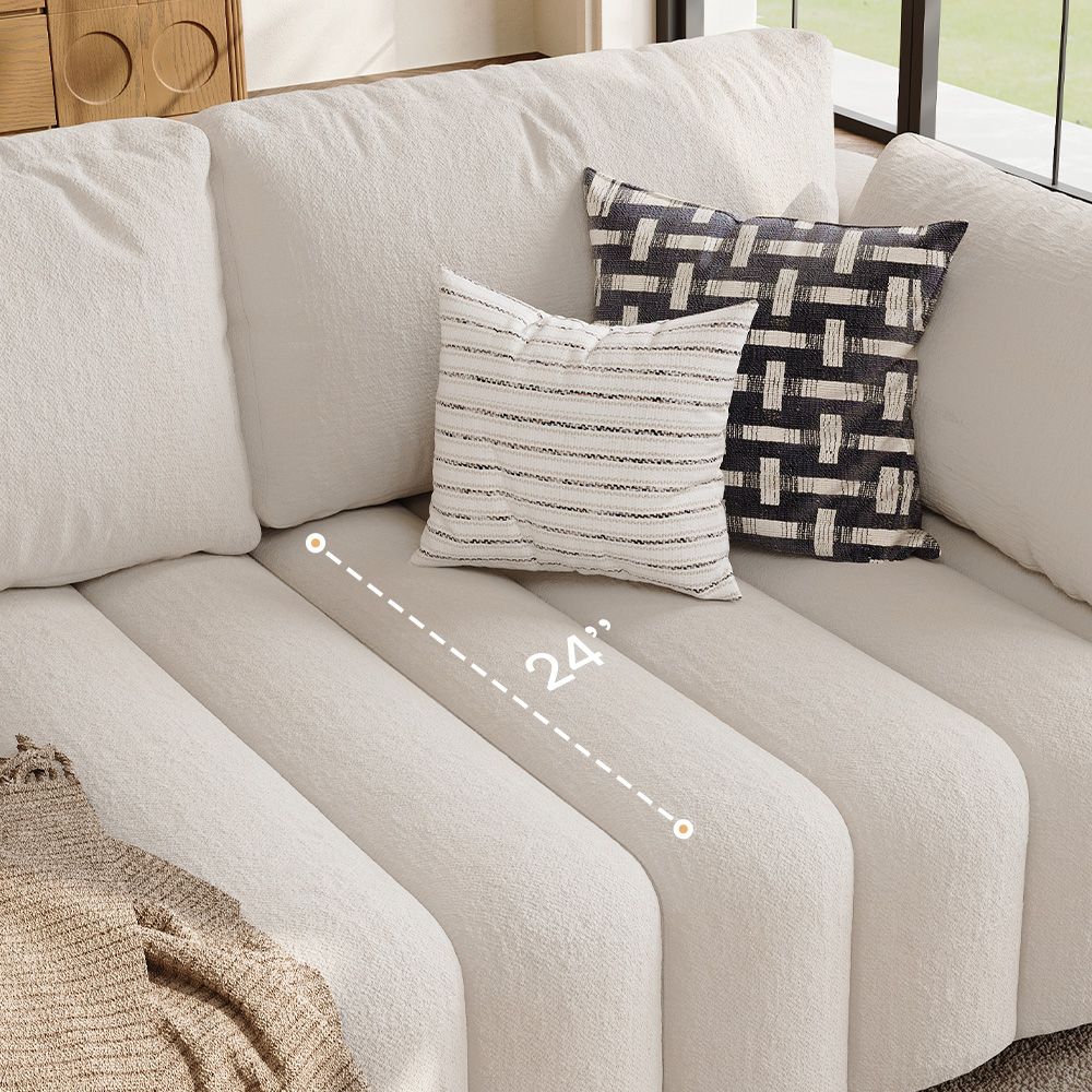 Green Beige Chenille Sofa Set