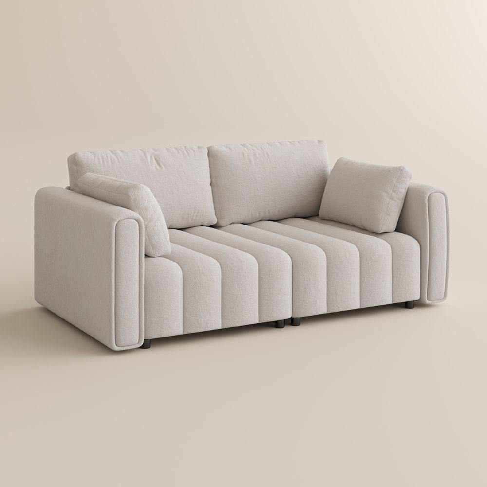 Green Beige Chenille Modular Sofas