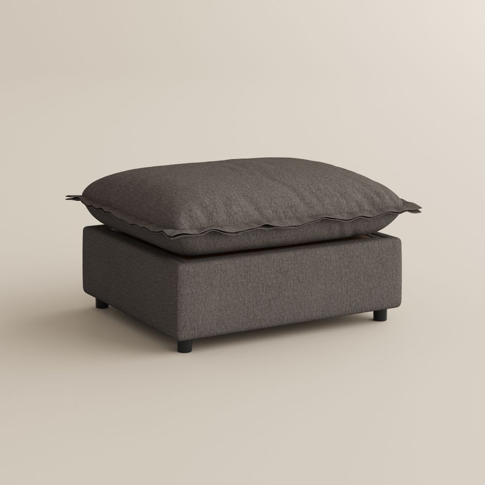 Single Seat Dark Gray Linen Modular Sofas