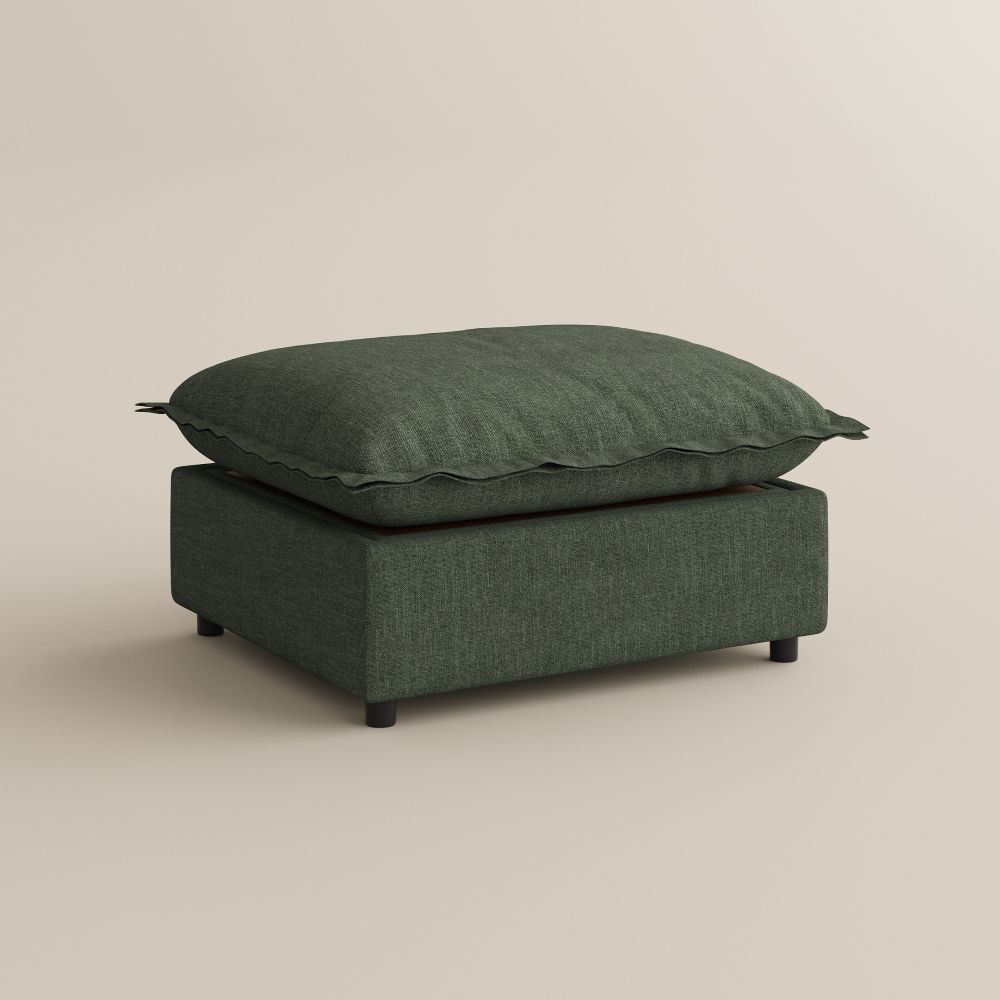 Casual Green Velvet Modular Sofas