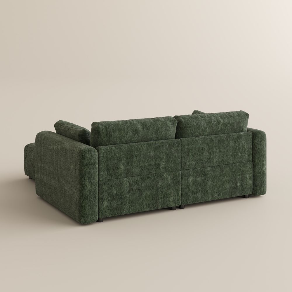 Green Chenille Modular Sofas