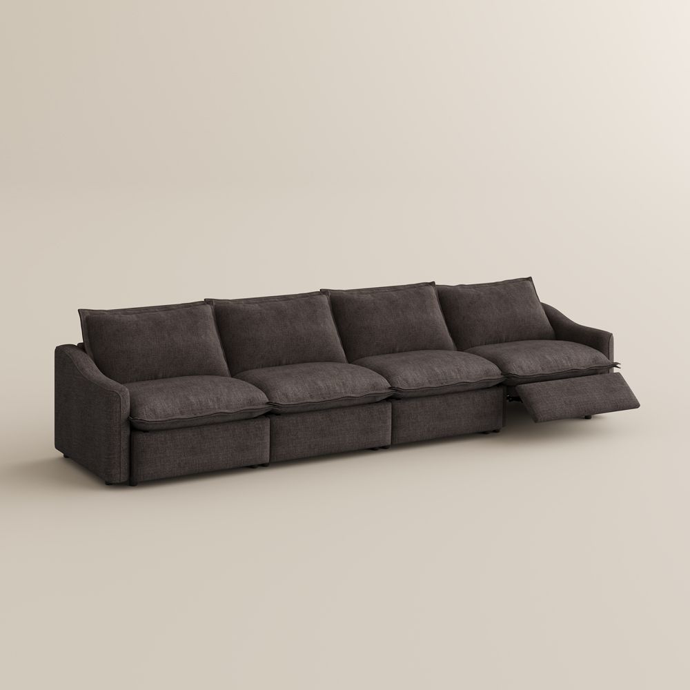 Oversized Khaki Velvet Modular Sofas