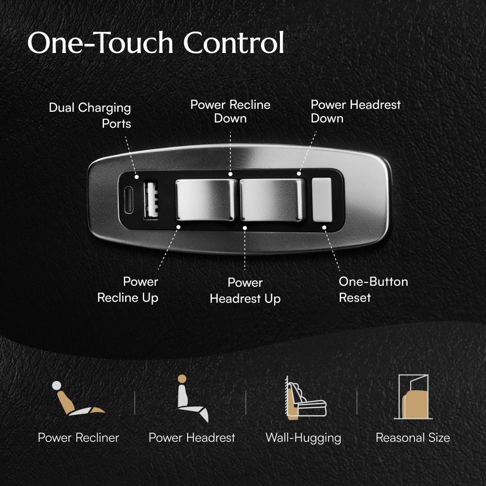 2-3 Seater Black Full-Grain Leather Modular Sofas