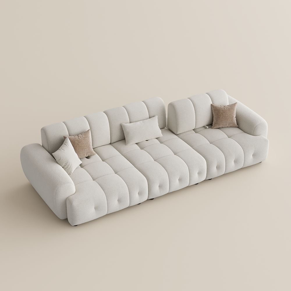 Beige Chenille Modular Sofas
