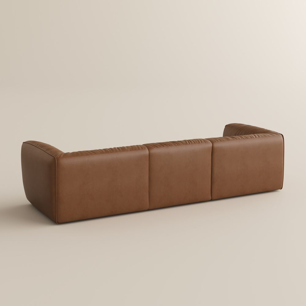Brown Leather Modular Sofas