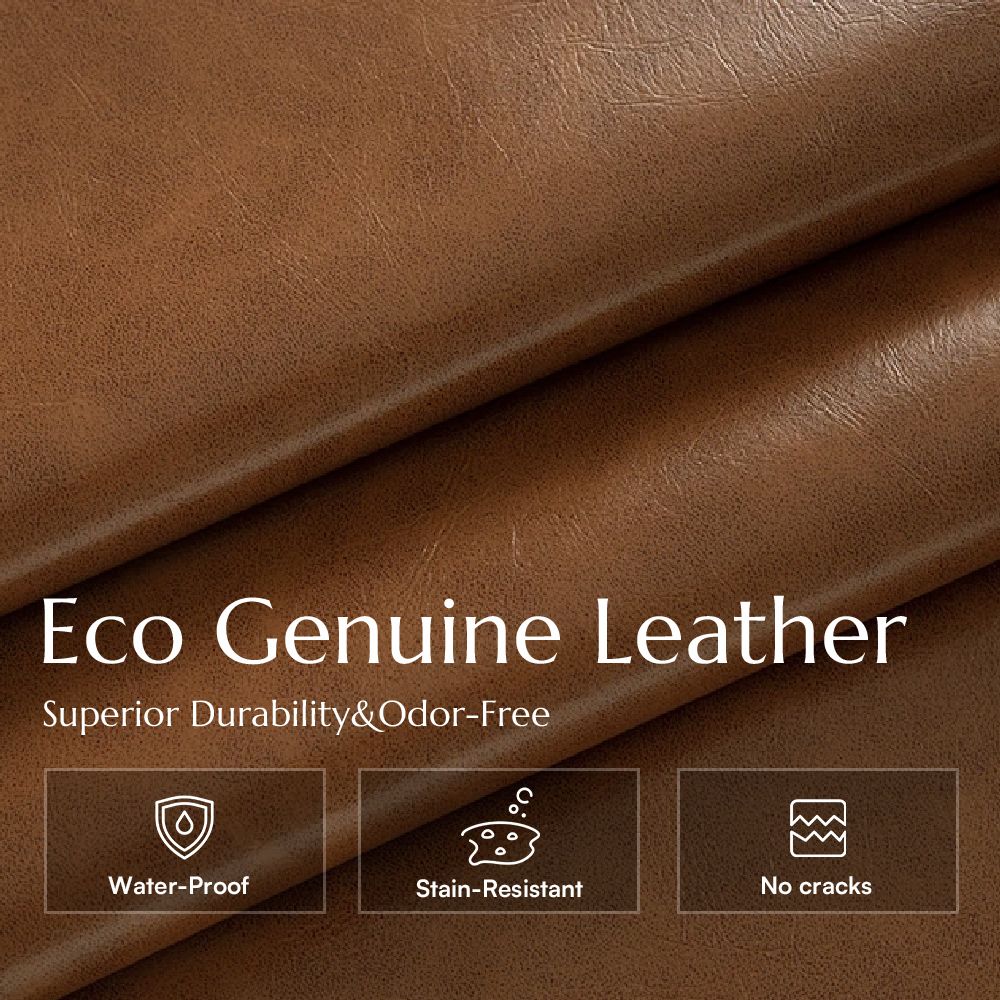 3-4 Seater Brown Leather Modular Sofas