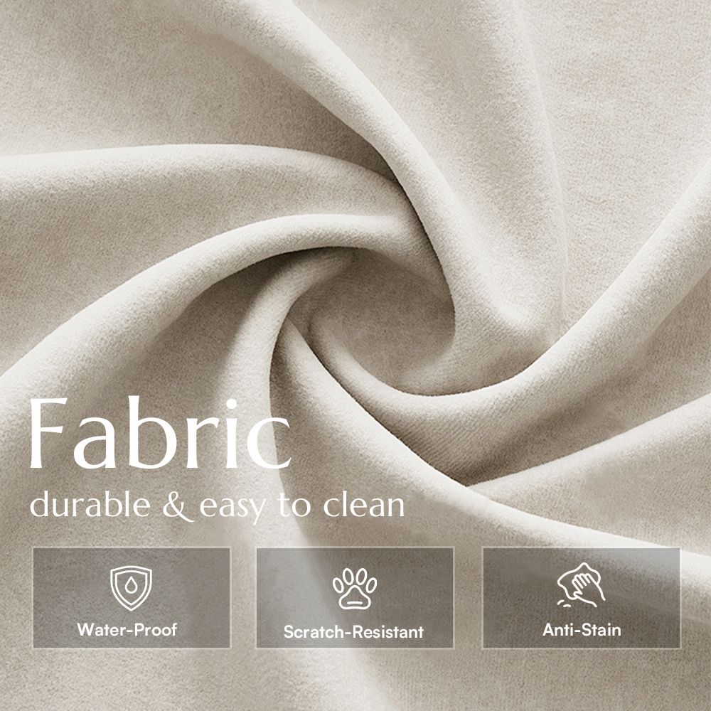 The loveseats Beige Fabric Modular Sofas