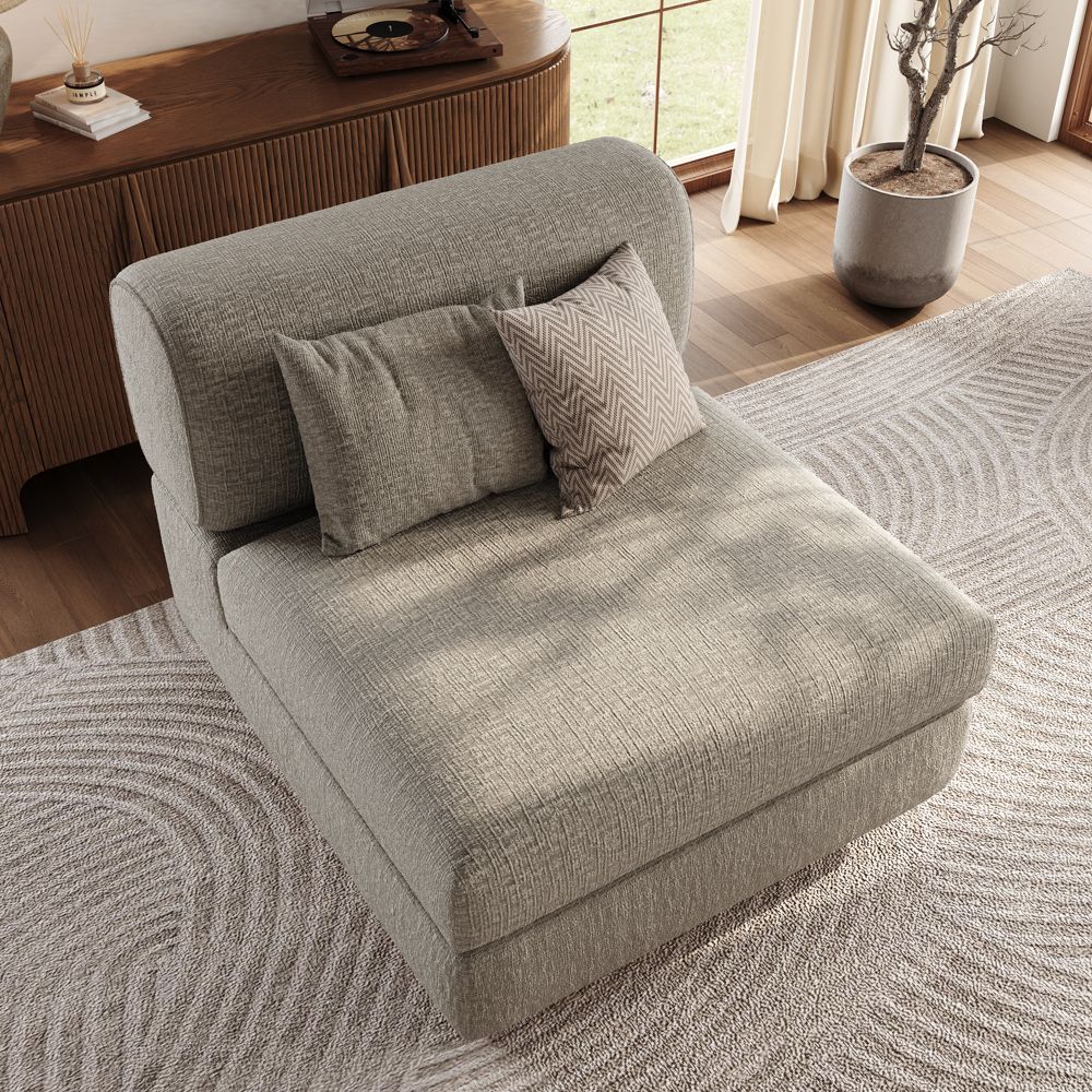 Khaki Chenille Modular Sofas