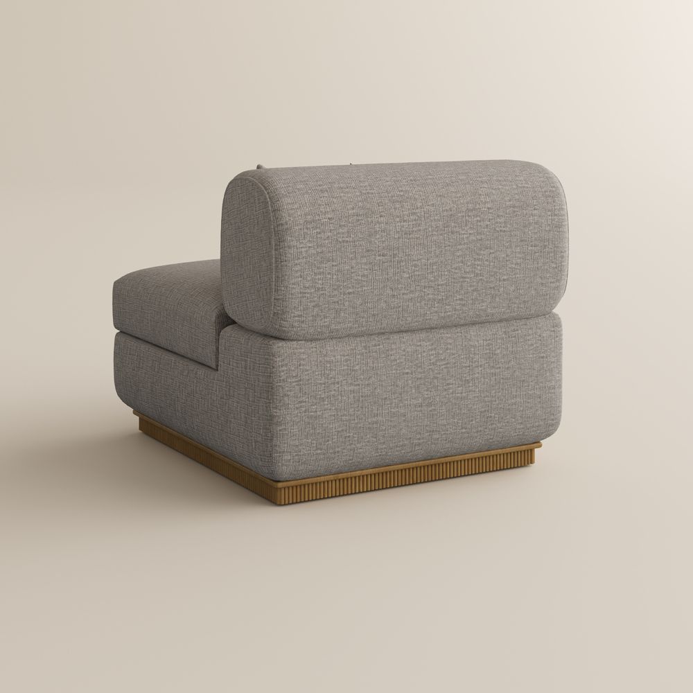 Office Khaki Chenille Modular Sofas