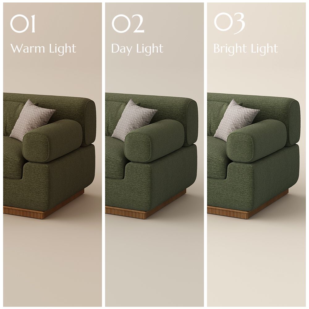 Office Green Chenille Modular Sofas