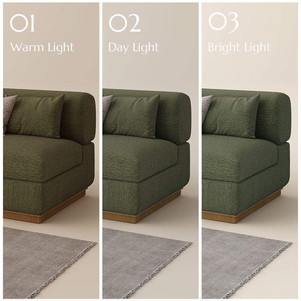 Storage Green Chenille Modular Sofas