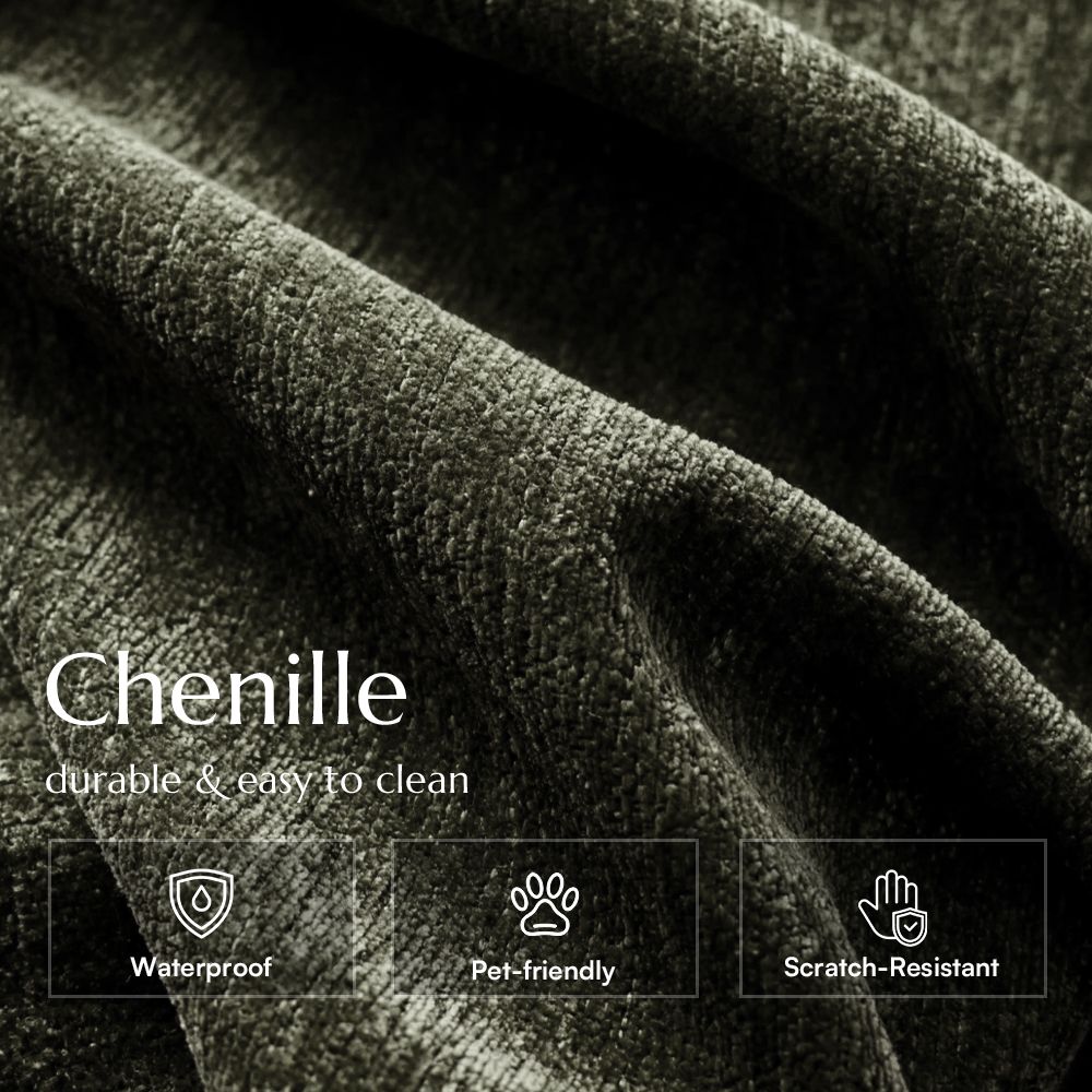 Chenille Green Chenille Modular Sofas