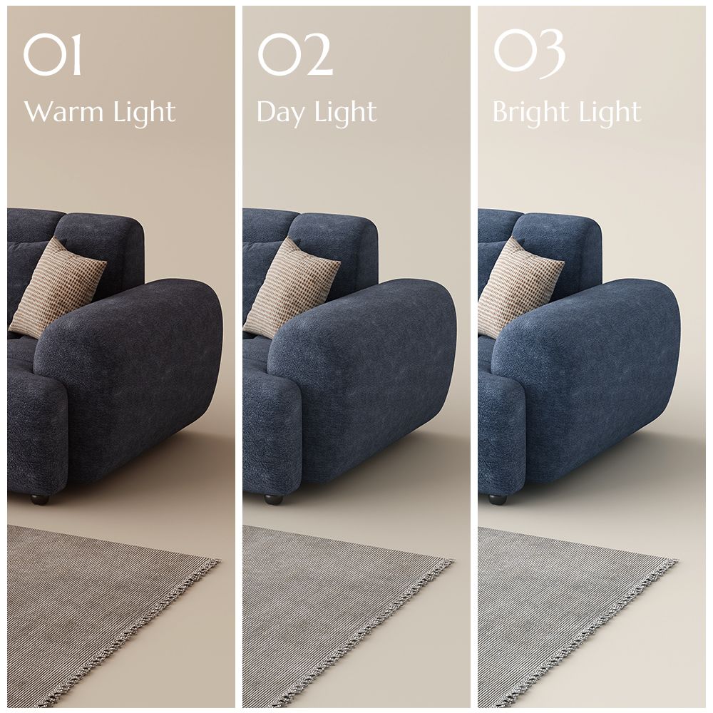 Blue Chenille Modular Sofas