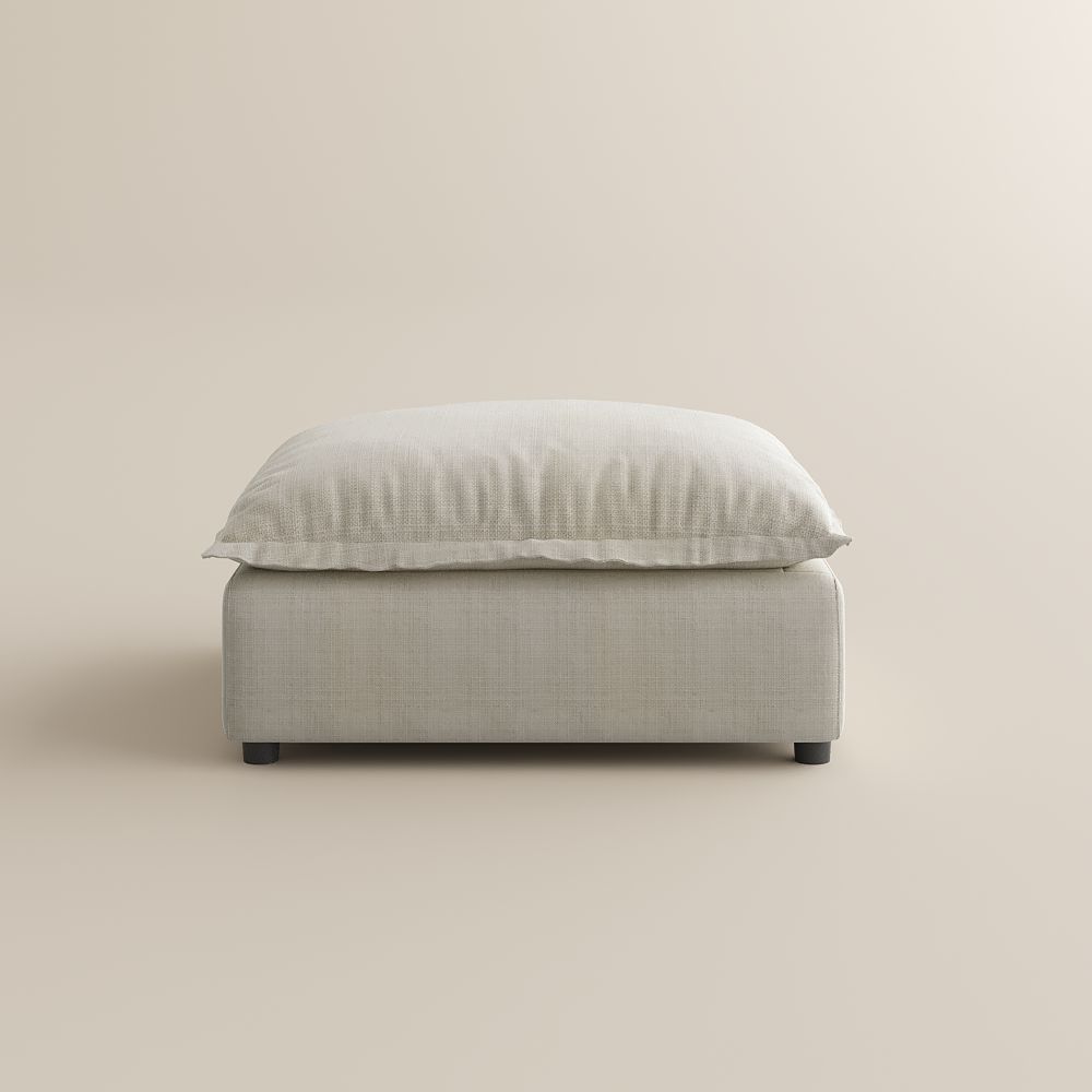 Beige Cotton and Linen Modular Sofas