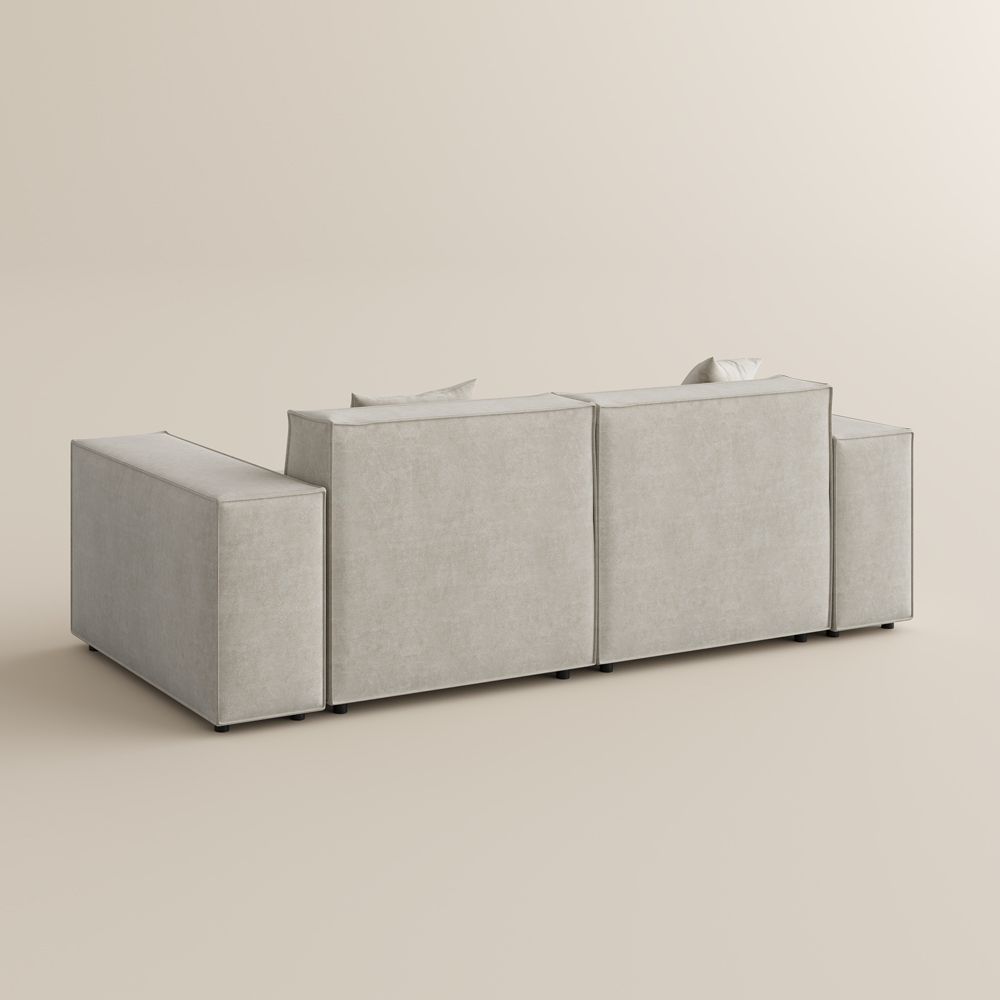 Bedroom Beige Fabric Modular Sofas