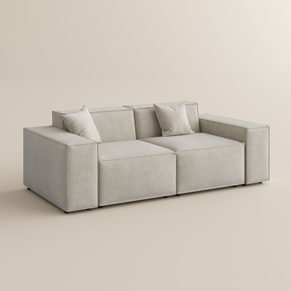 Fabric Beige Fabric Modular Sofas