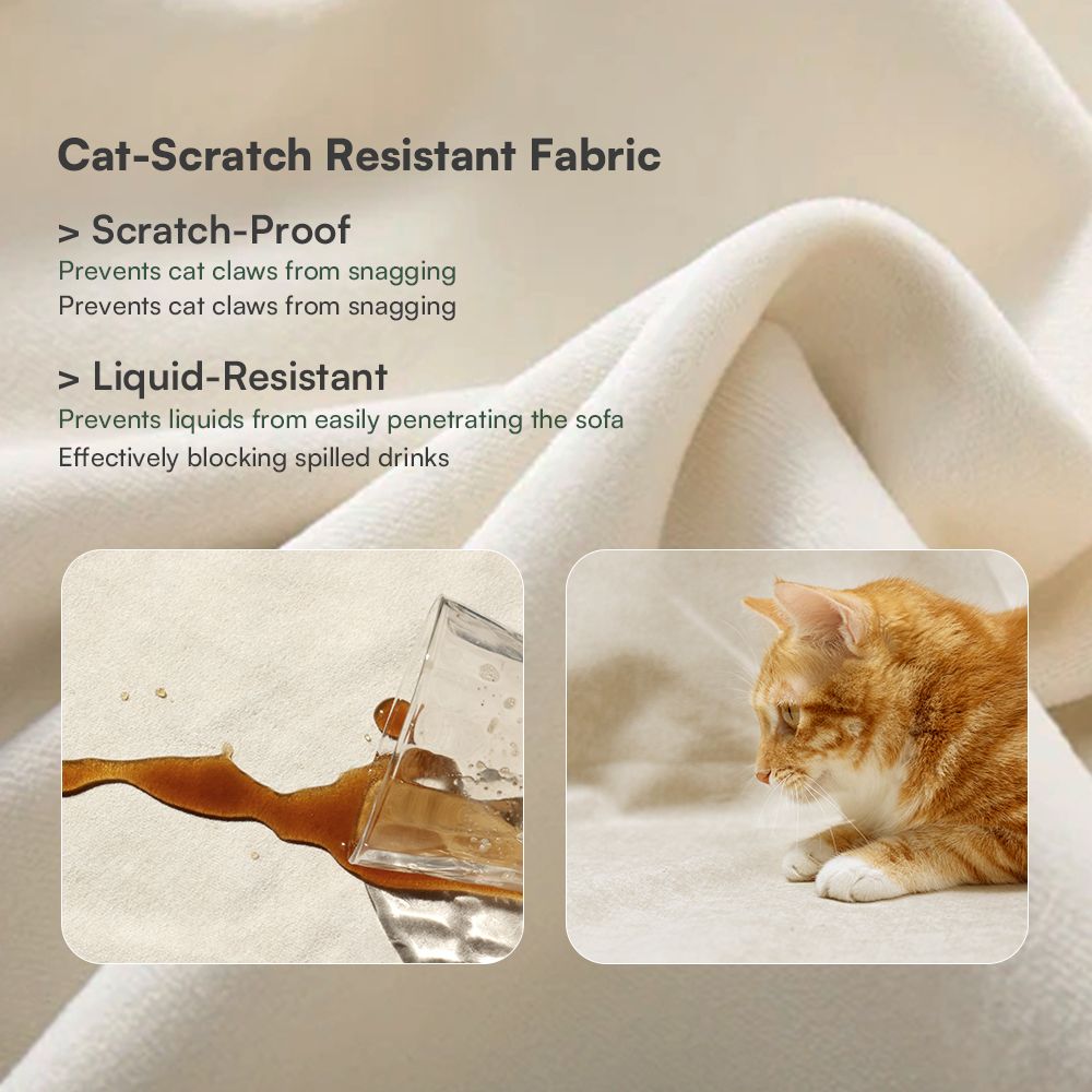 Modular Beige Fabric Modular Sofas