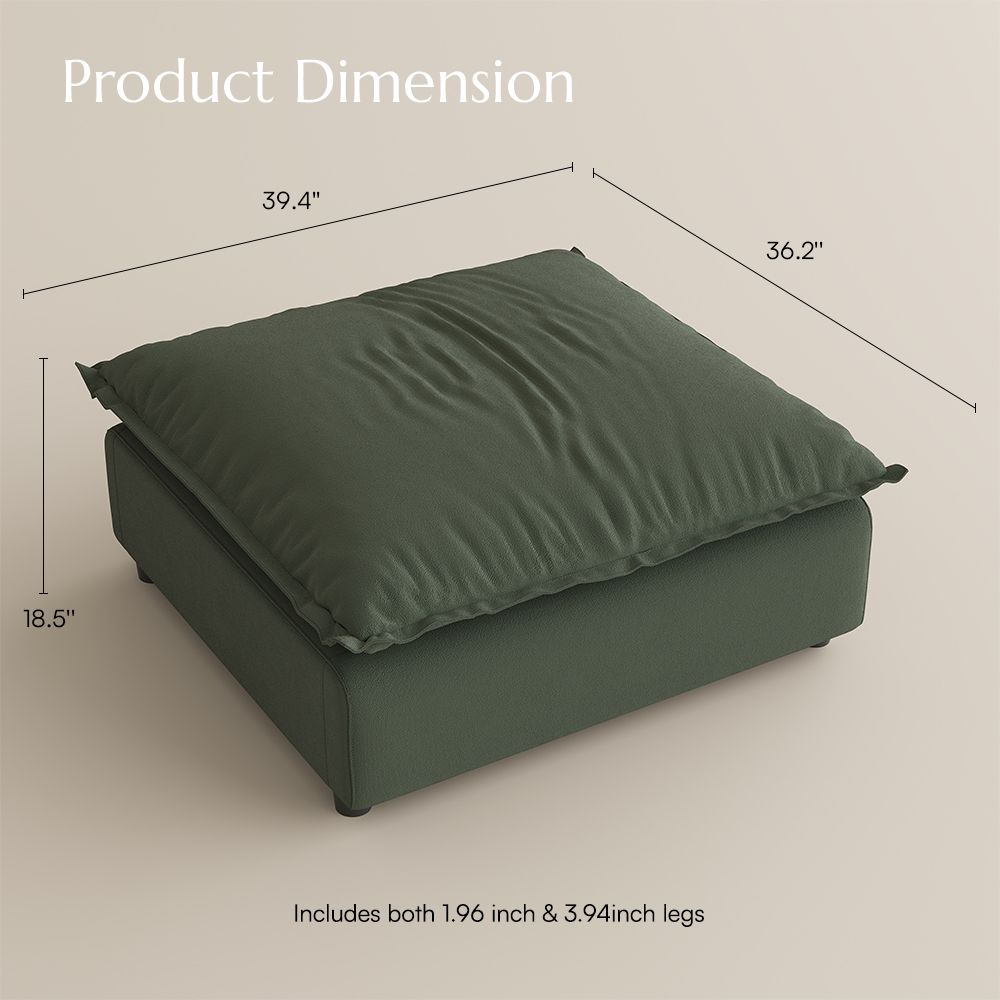 Suede Fabric Green Suede Fabric Modular Sofas