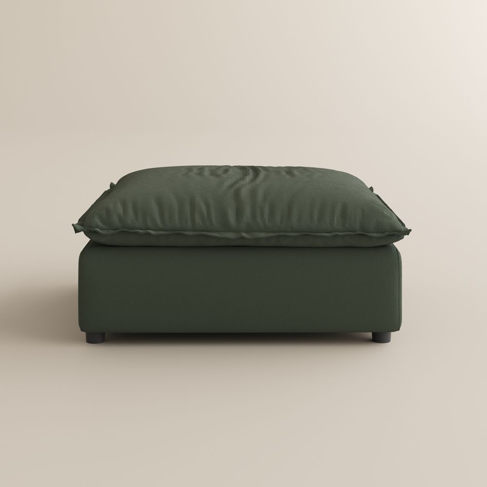 Modern Green Suede Fabric Modular Sofas