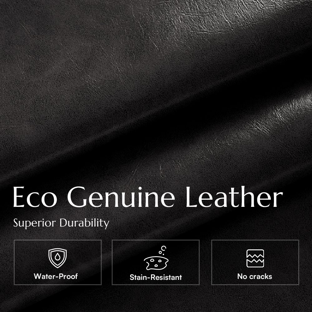 Office Black Leather Modular Sofas