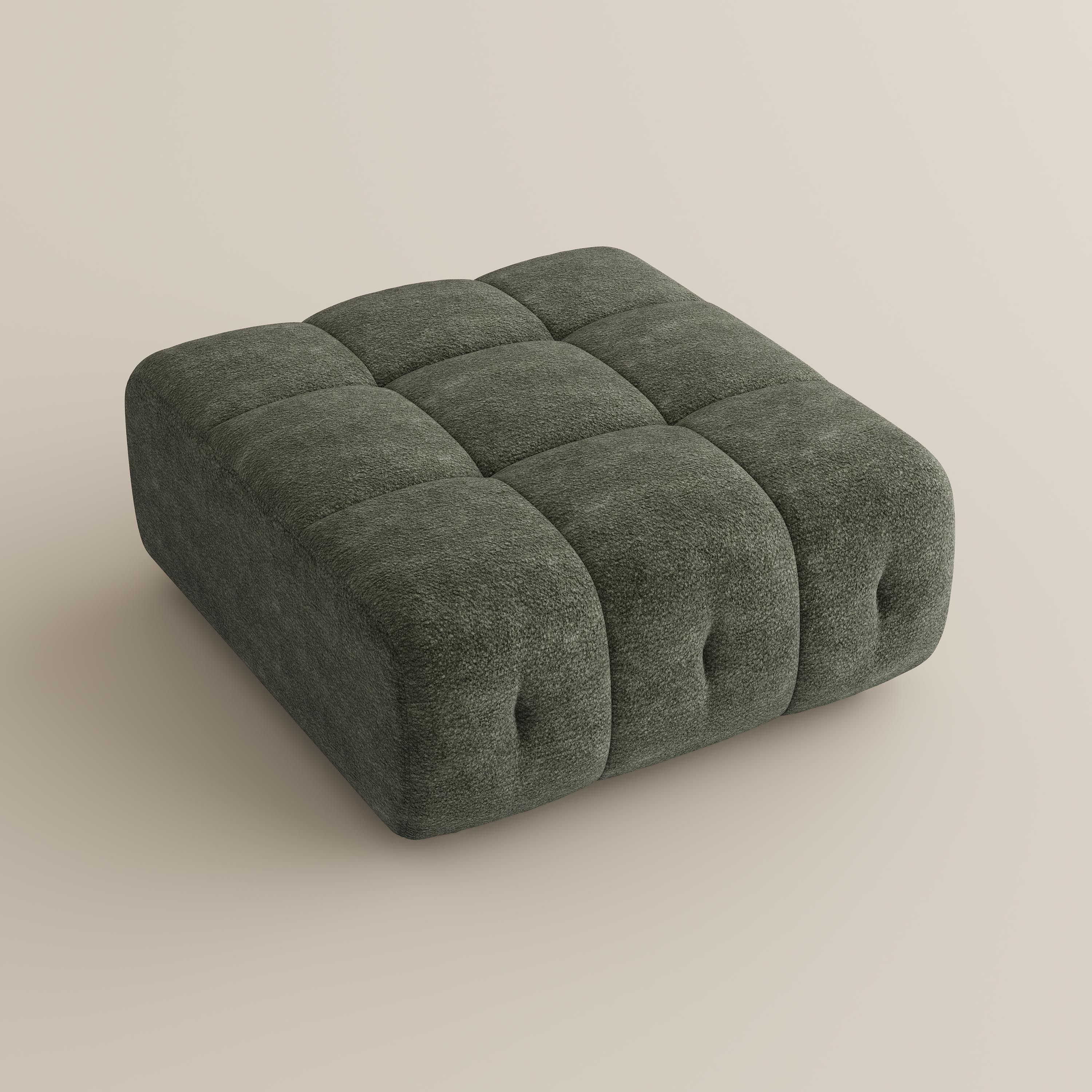 Apartment Green Chenille Modular Sofas