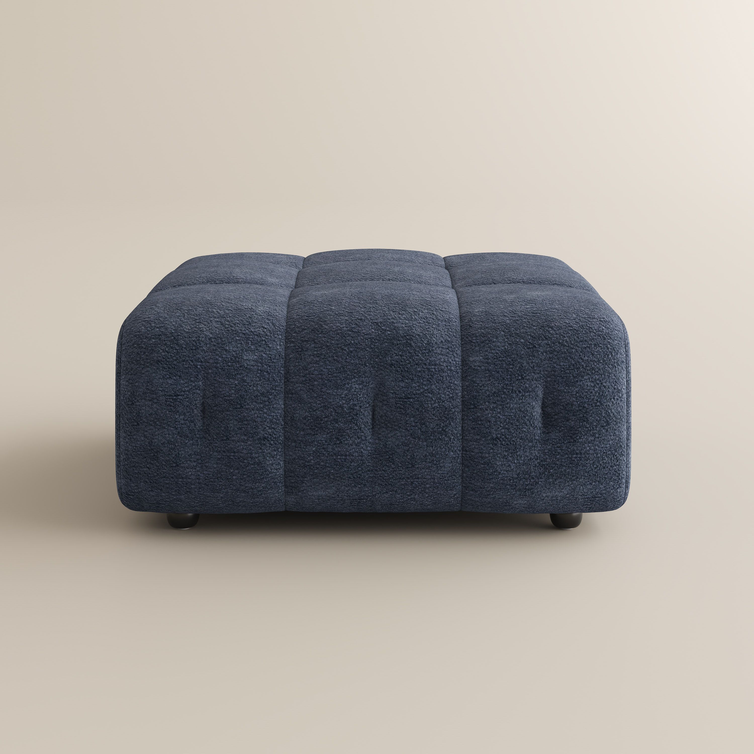 Modern Blue Chenille Modular Sofas