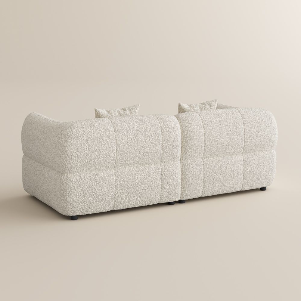 Office Beige Bouclé Modular Sofas
