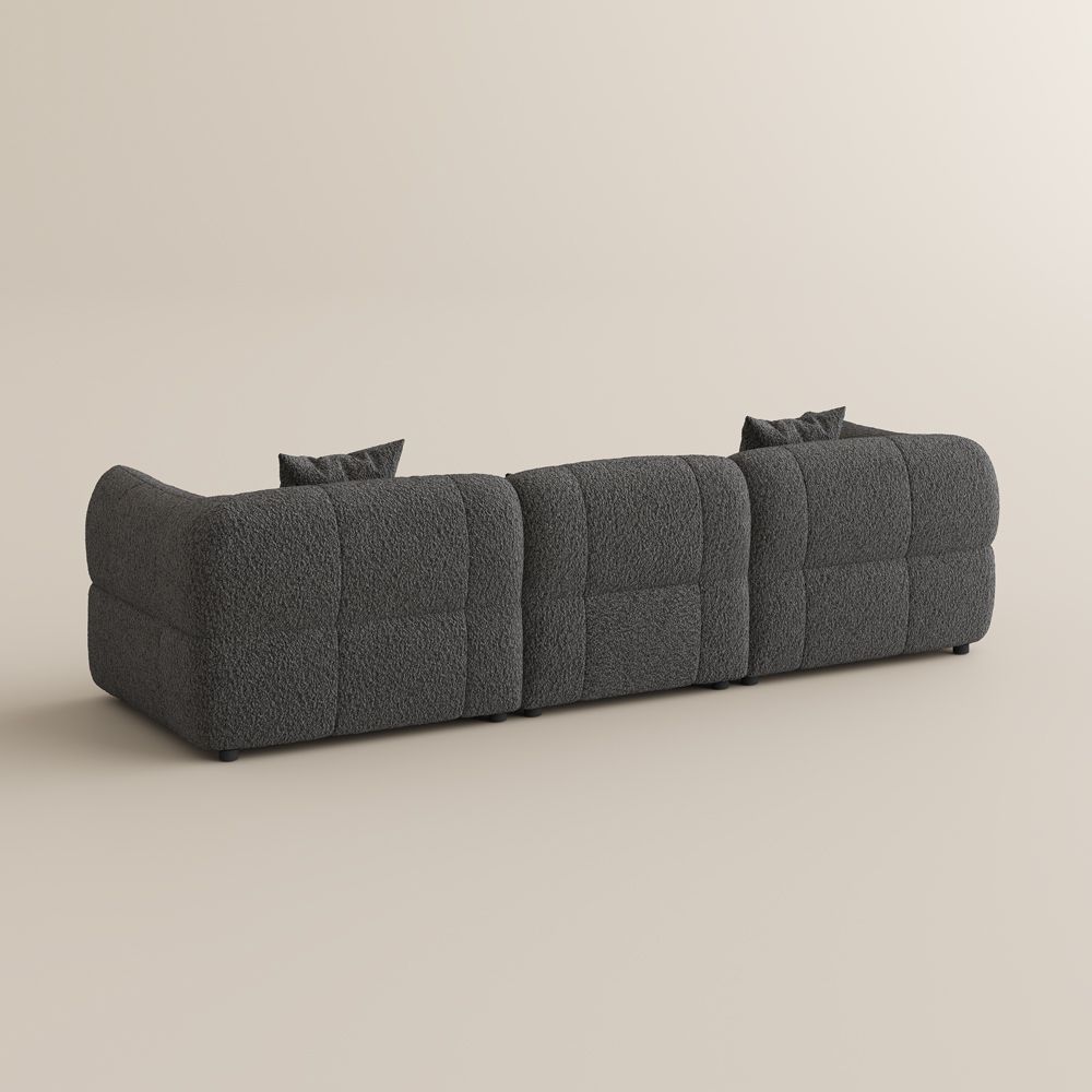 Dark Gray Dark Gray Bouclé Modular Sofas