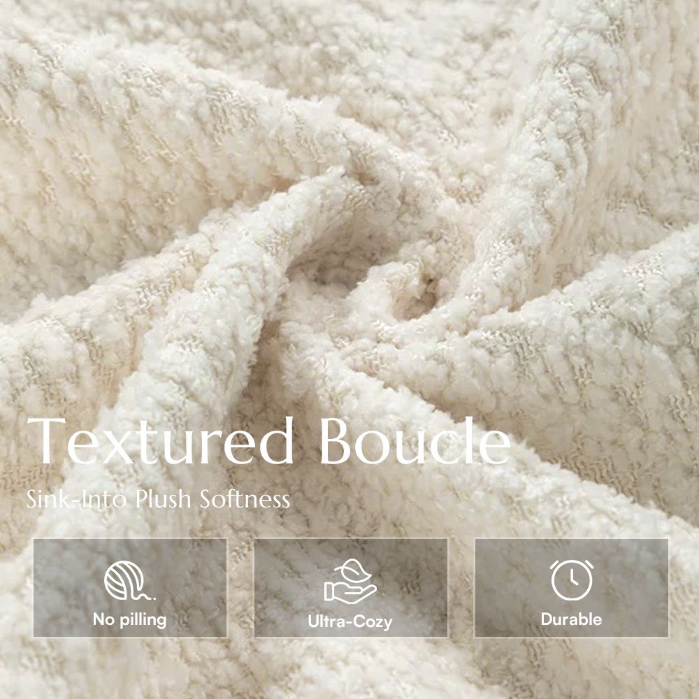 Apartment Beige Bouclé Modular Sofas