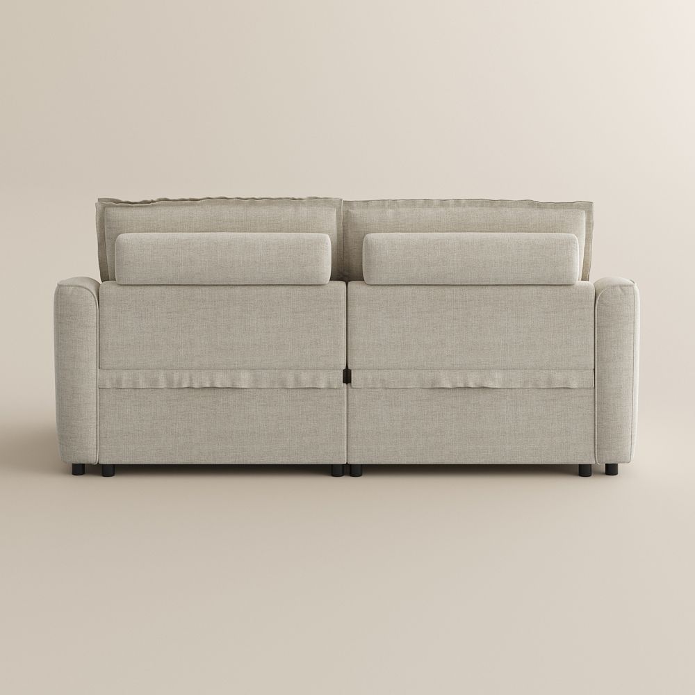 Modern Beige Velvet Modular Sofas