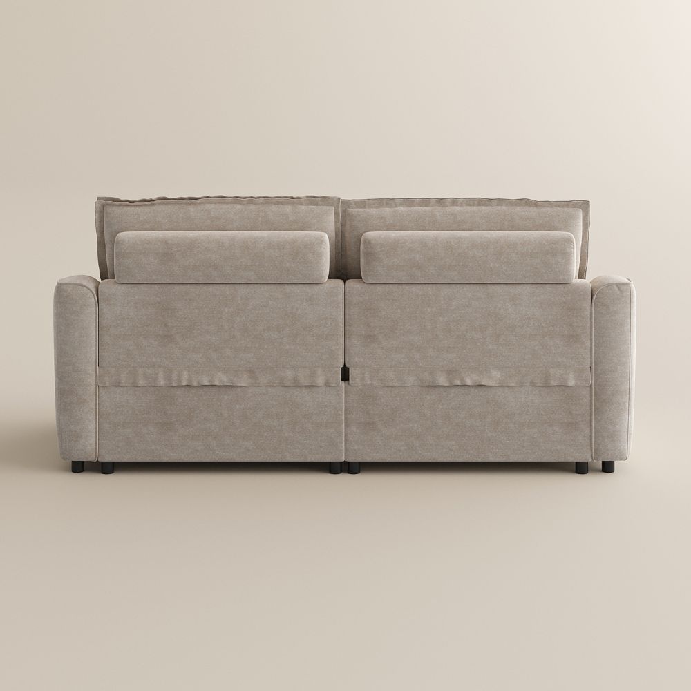 Comfortable Beige Pet-Friendly Fabric Modular Sofas