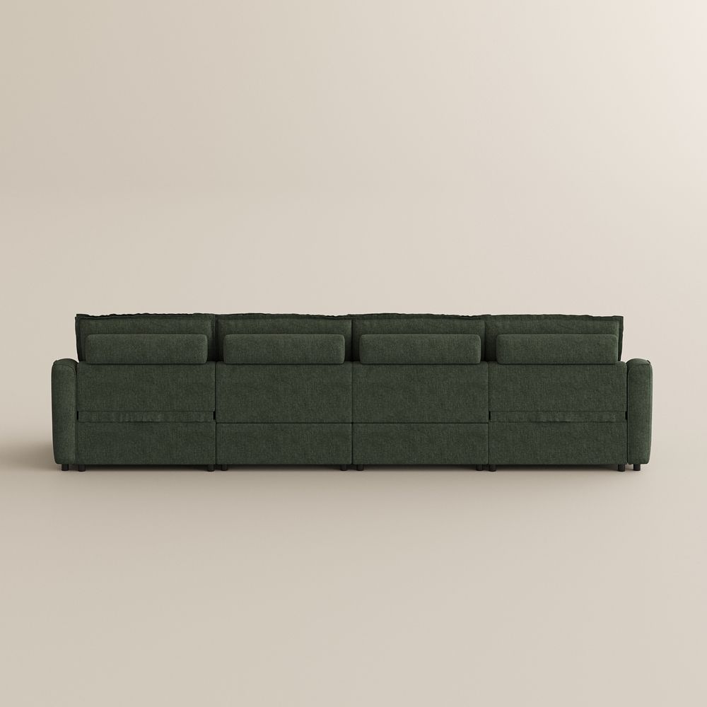 with Storage Green Velvet Modular Sofas