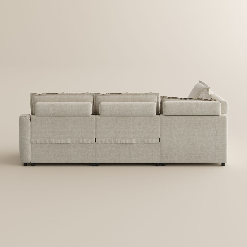 Velvet Beige Velvet Modular Sofas
