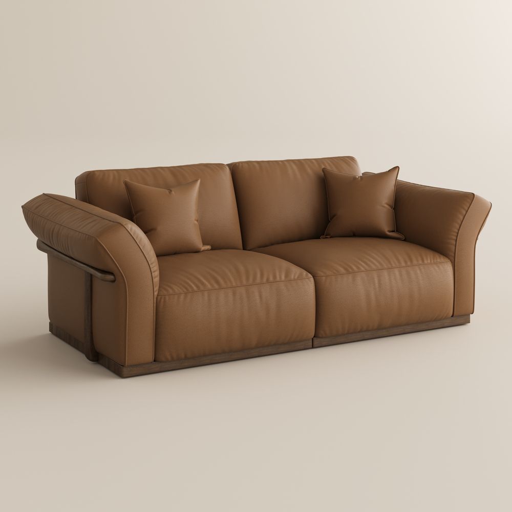 Genuine Leather Brown Genuine Leather Modular Sofas