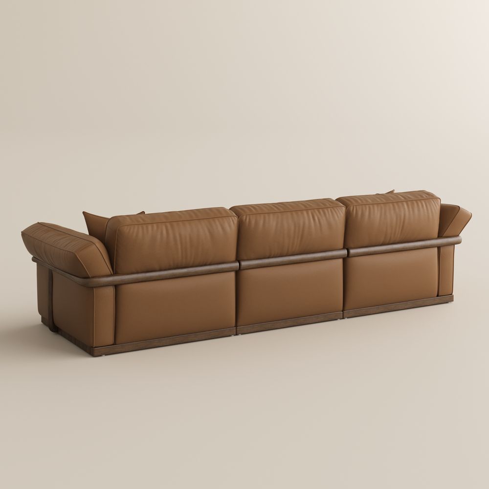 Modular Sofas Brown Genuine Leather Modular Sofas