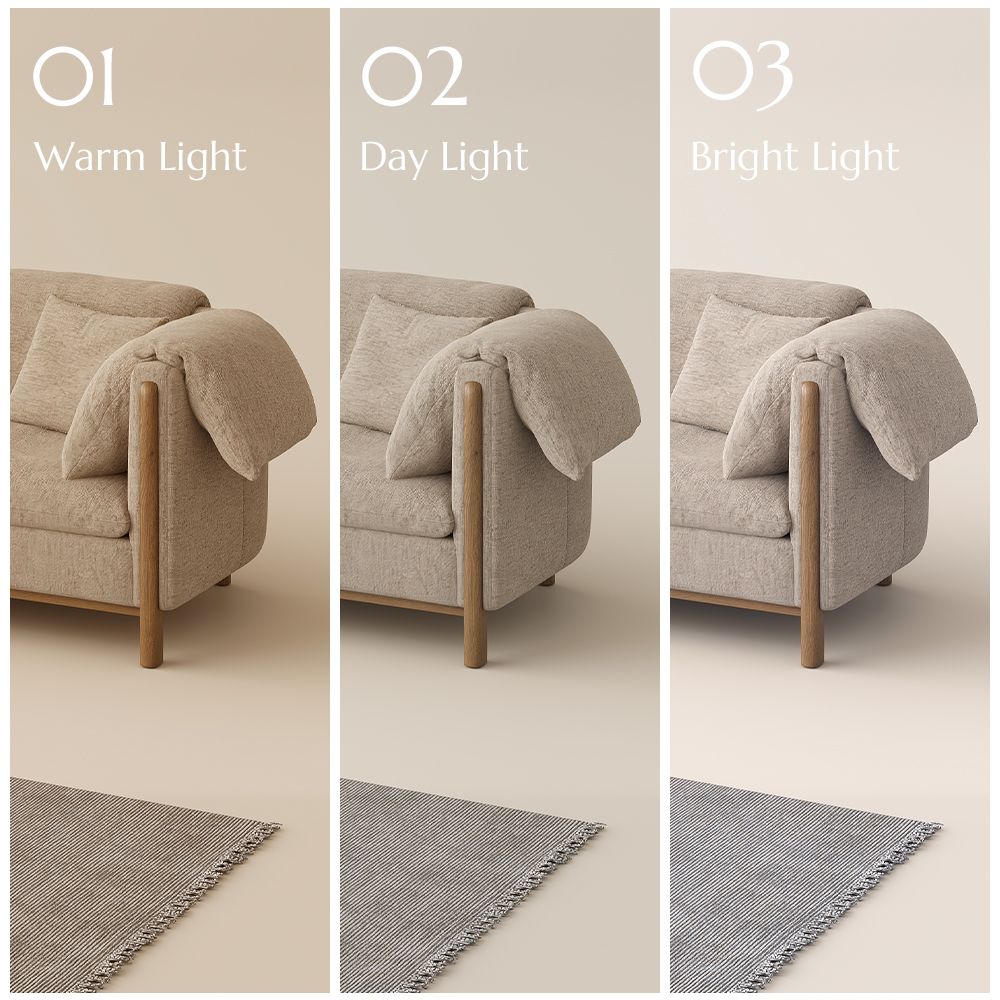 2-3 Seater Khaki Cotton and Linen Modular Sofas