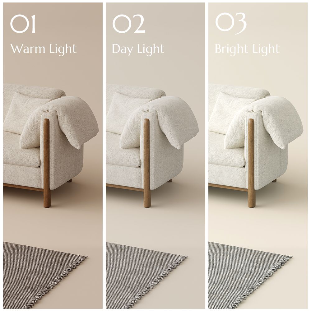 Comfortable Beige Cotton and Linen Modular Sofas