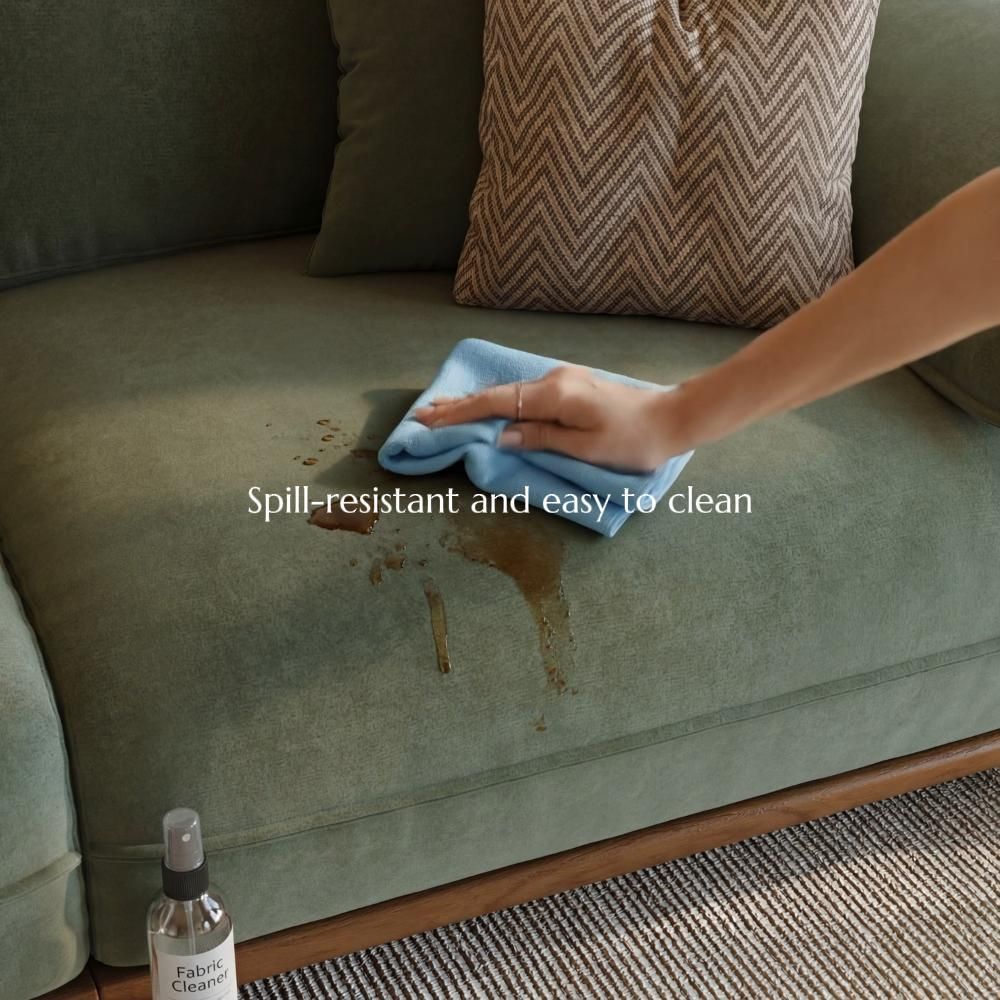 The loveseats Green Pet-Friendly Fabric Modular Sofas