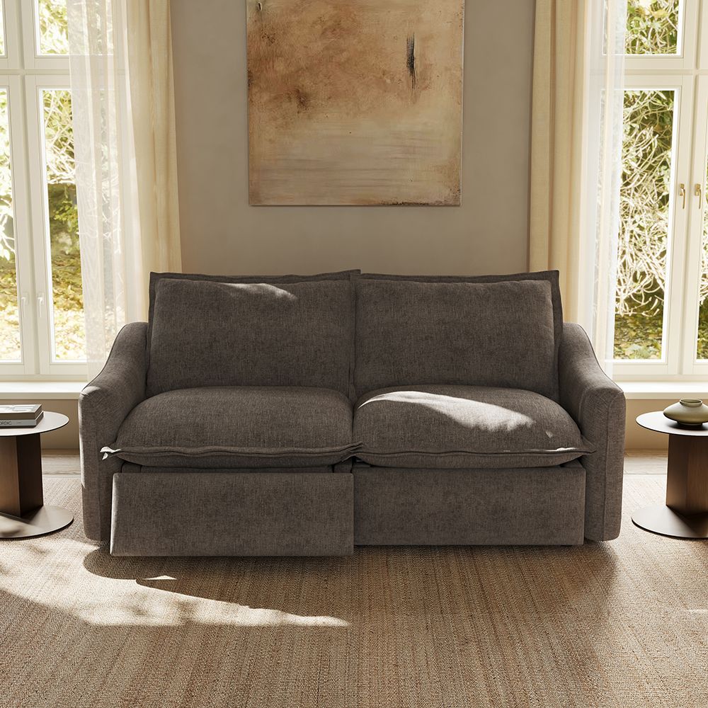 2-3 Seater Khaki Velvet Modular Sofas