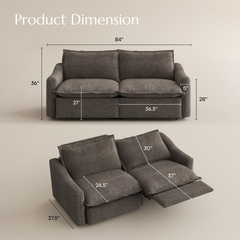 Relaxed Khaki Velvet Sofa Set