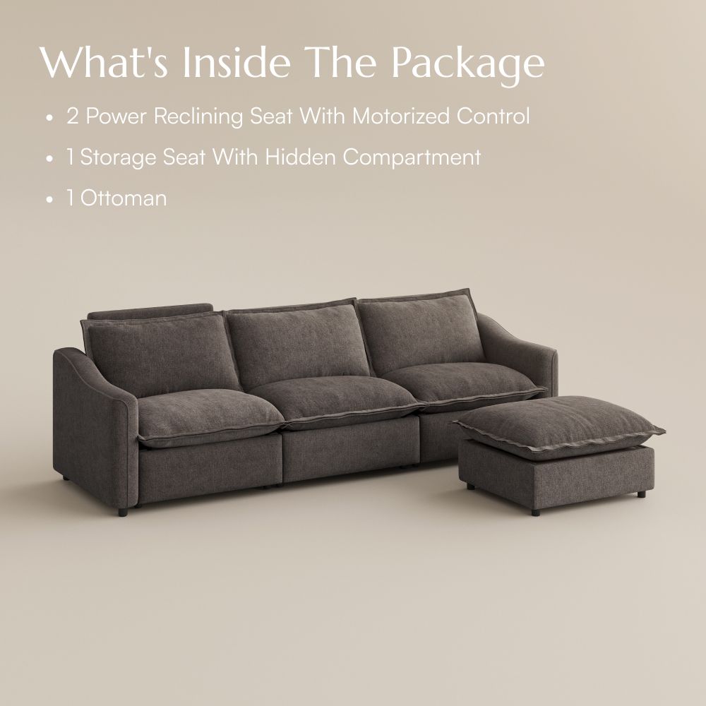 Soft Khaki Velvet Modular Sofas