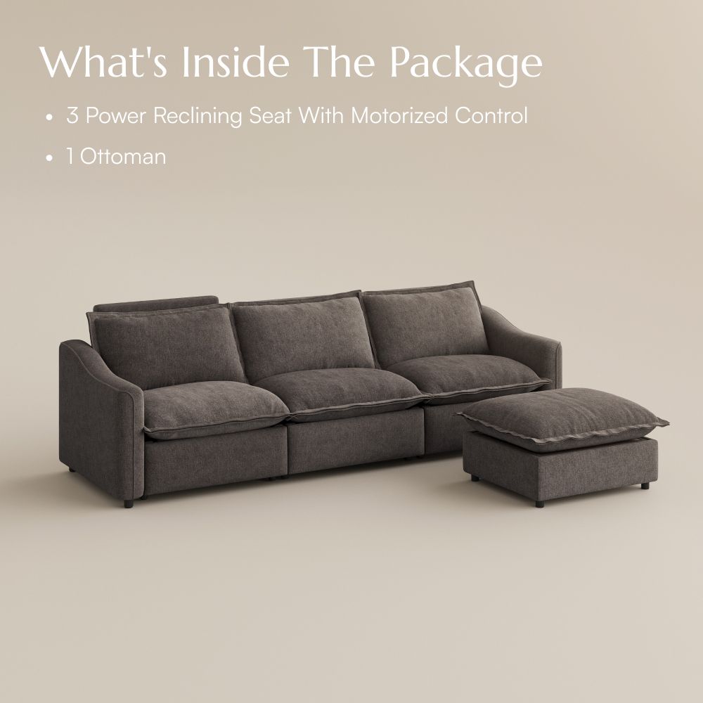 Living Room Khaki Velvet Modular Sofas