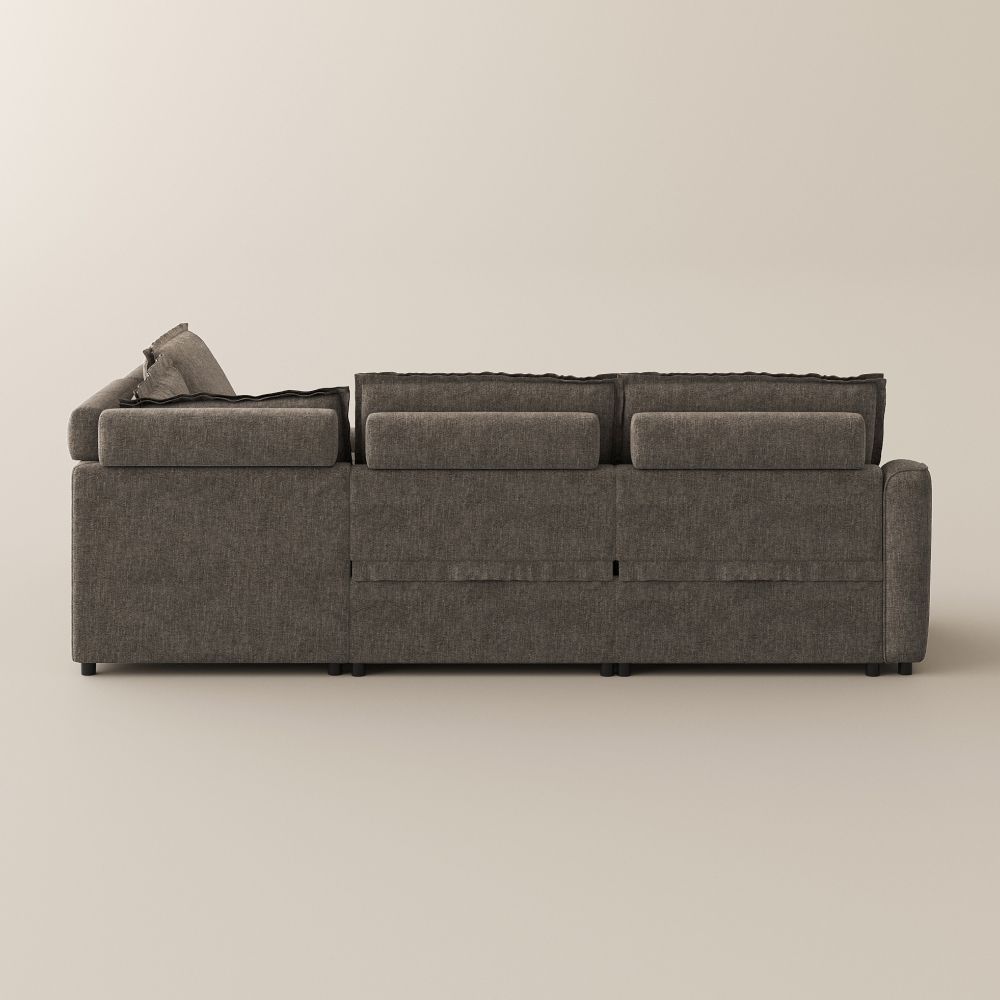 Ultra Soft Khaki Velvet Modular Sofas