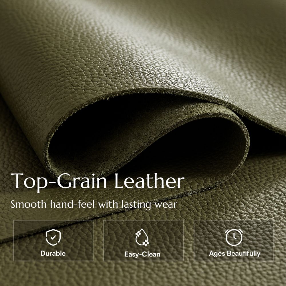 Sofas & Loveseats Green Genuine Leather Modular Sofas