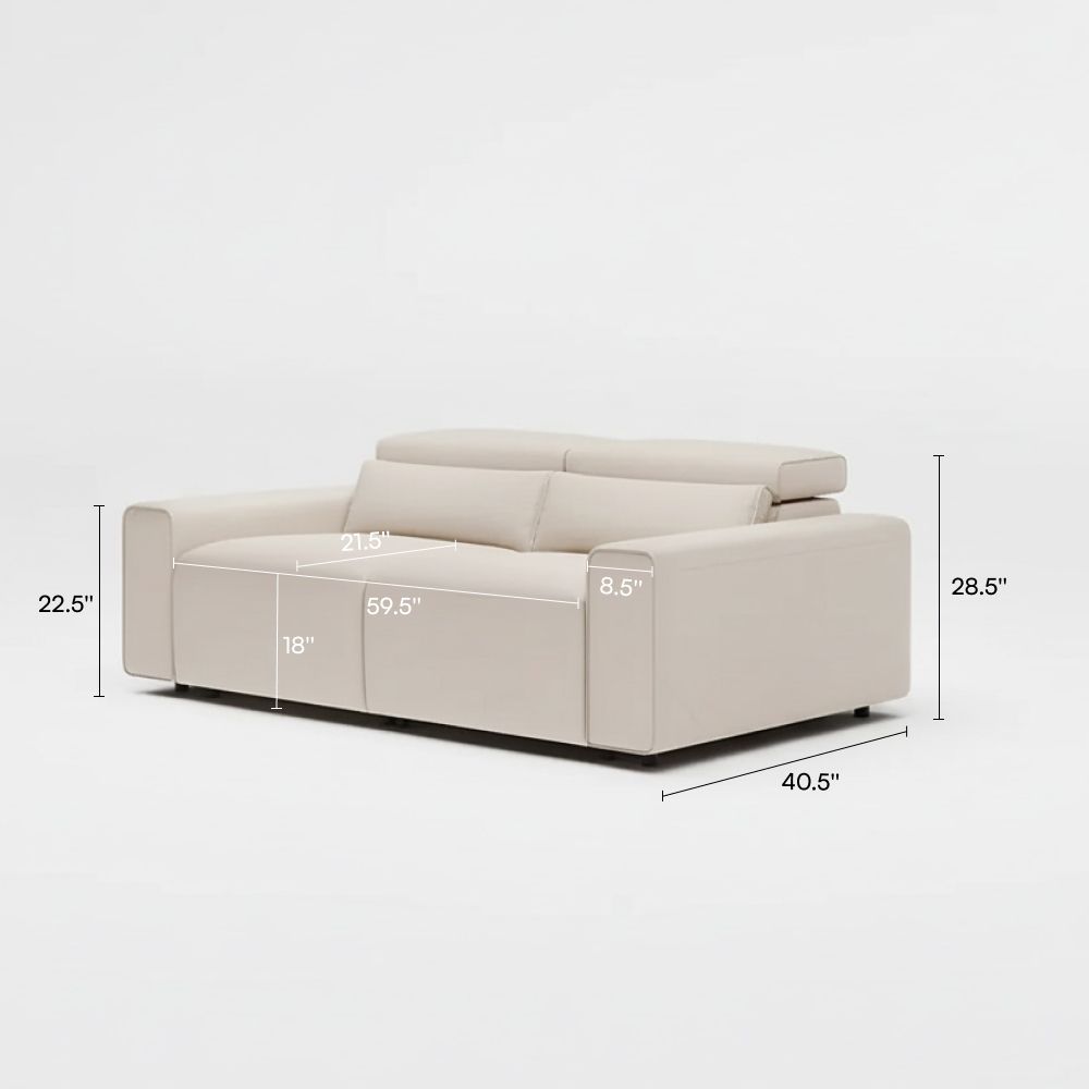 Benjamin Beige Eco-friendly Microfiber Leather Modular Sofas