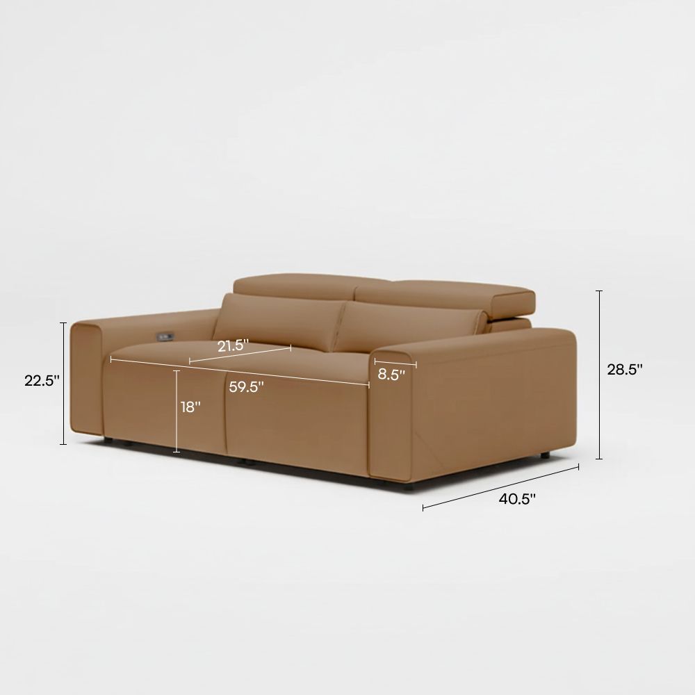 Medium Khaki Eco-friendly Microfiber Leather Modular Sofas