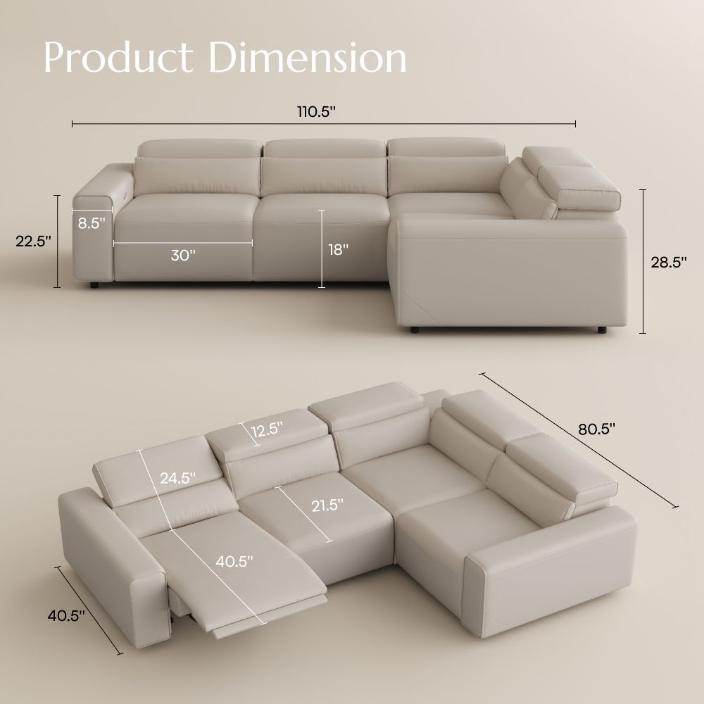Modern Beige Eco-friendly Microfiber Leather Modular Sofas